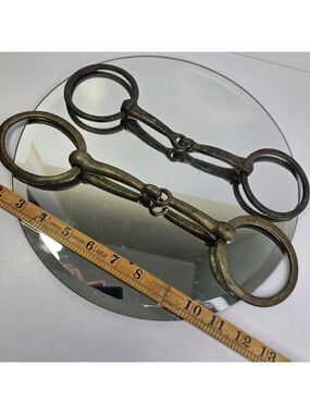 Old Hand Made O Ring Snaffle Horse Bridle Bits One Is Stamped Set Of 2